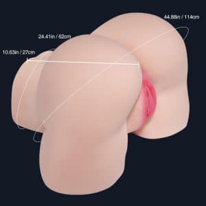 Daisy pro Big Ass Removable Vagina Sex Doll Size Chart black