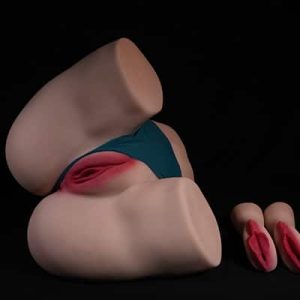 Daisy pro Big Ass Removable Vagina Sex Doll recline with multiple vaginas