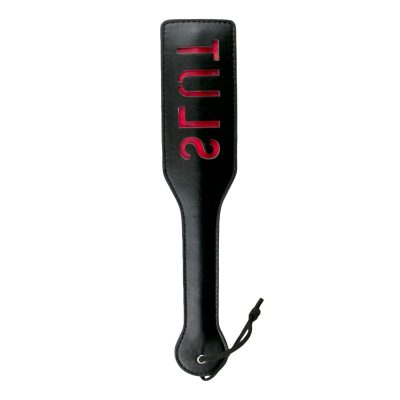 Easytoys Fetish - Black Leather Paddle - Slut