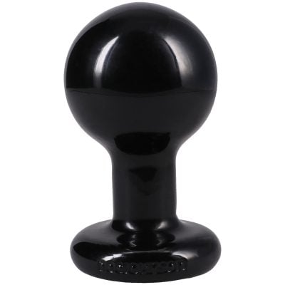 The Classic Round Butt Plug Medium Black