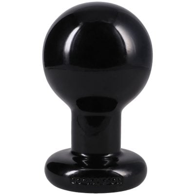 The Classic Round Butt Plug Large Black
