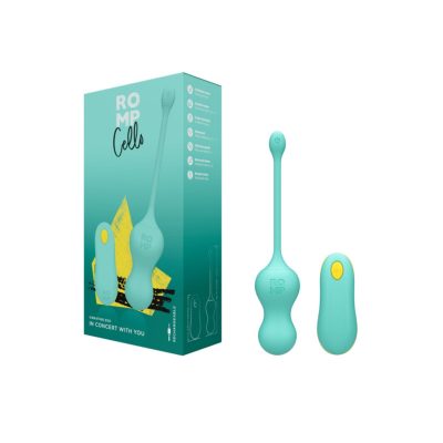 ROMP – Cello Vibrating Love Egg – Turquoise