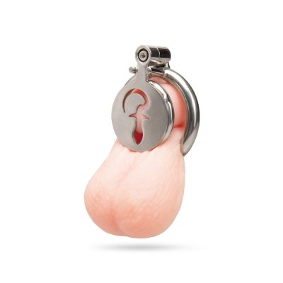 Blueline Stainless Steel Flat Inverted Cage With Piggy Tail Butt Plug Icon