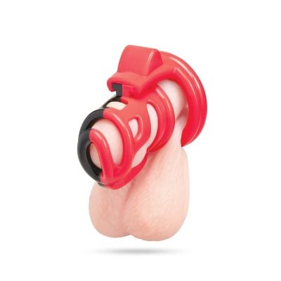 Blueline Red Zone 2inch Cock Shackle Chastity Cage