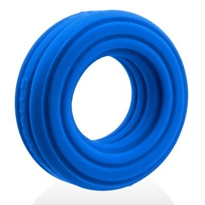 Oxballs Roto Grooved Gripper Ribbed Cockring Teal