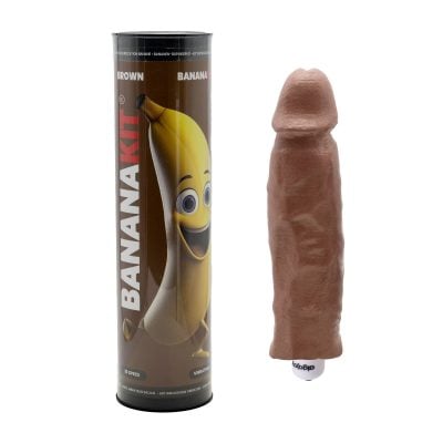 Bananakit Penis Molding Kit With Vibrator Brown