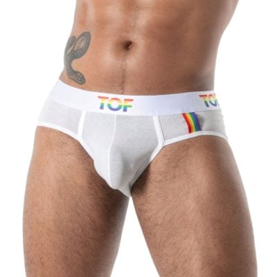 TOF Paris Joyful Pride Briefs White Large
