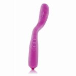 flexes and bends to contour to every body while stimulating the G-spot and clitoris powered by a 3-speed bullet. Twist it