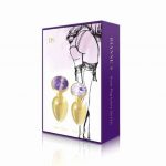 This booty plug comes in two sizes. The plugs are beautifully finished with a gem-like stone. It’s the ideal training kit to further explore your body and undiscovered erogenous zones. So display your booty beauty with the metal butt plug set of RIANNE S.