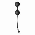 Lula is a sensual G-spot sex toy for women that can also help you to improve your pelvic floor tone. Featuring a free-roaming weight in the top ball (also known as a jiggle ball) and bi-polar electro-conductive contacts in the bottom ball