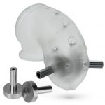 Oxballs - Airlock Electro Air-Lite Vented Chastity Clear Ice