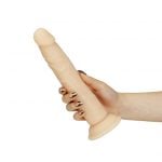 8 cm Silicone Bendable Dual Density Dildo Vanilla