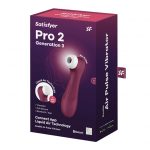 Satisfyer - Pro 2 Generation 3 App Controlled Wine Red