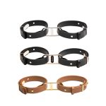Crave - ICON Cuffs - Tan & 18kt Gold Plated