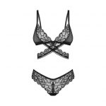 Obsessive - Blomentis 2-pcs set Black XS/S