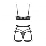 Obsessive - Blomentis 3-pcs set Black XL/2XL