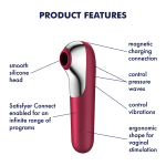 satisfyer-dual-love-red-airpulse-vibrator-features